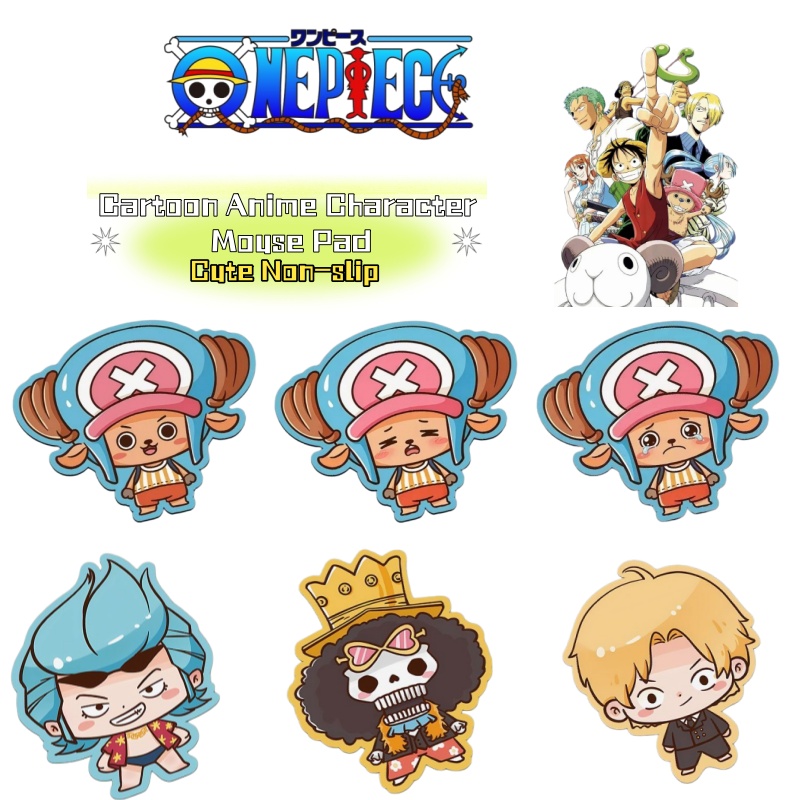Keyboard Laptop Accessories - One Piece Cartoon-Anime-Charakter, niedliches Mauspad im