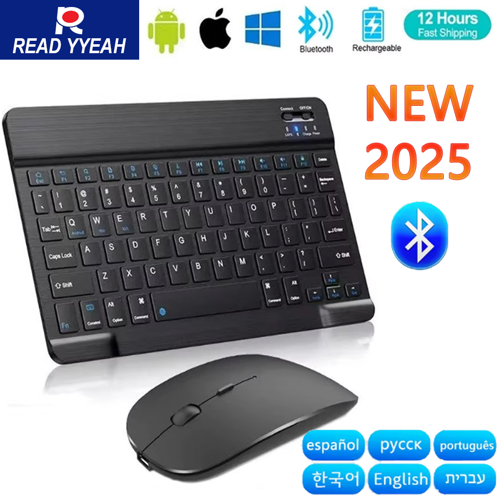 Mini Wireless Mouse - Neue 2025, drahtlose Bluetooth-Tastatur, Maus für