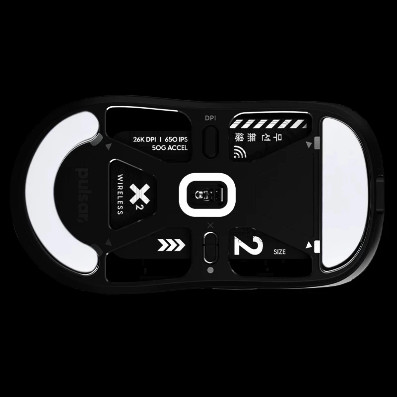Mini Wireless Mouse - ESPTIGER ICE V2 Mausfüße für Pulsar