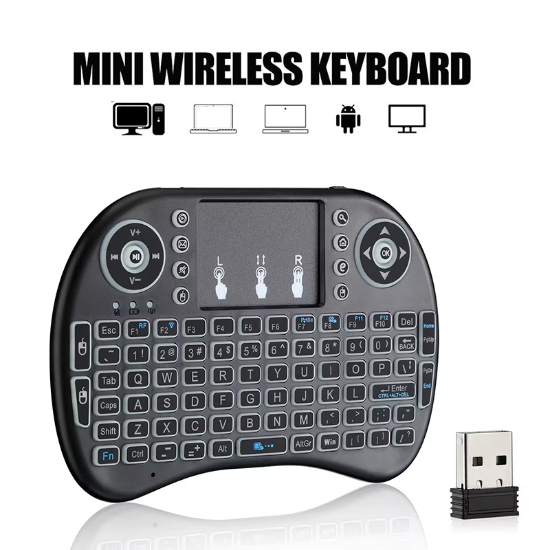 Mini Wireless Mouse - Mini-Wireless-Tastatur 2.4G ohne Hintergrundbeleuchtung, Air Mouse
