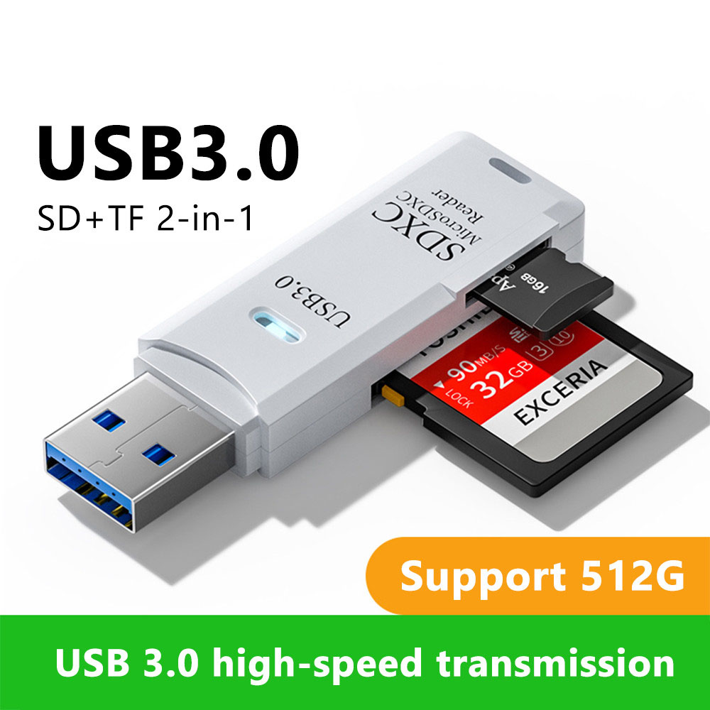 Laptop Accessories For Programmers - 2-in-1 USB 3.0 Kartenleser Micro TF