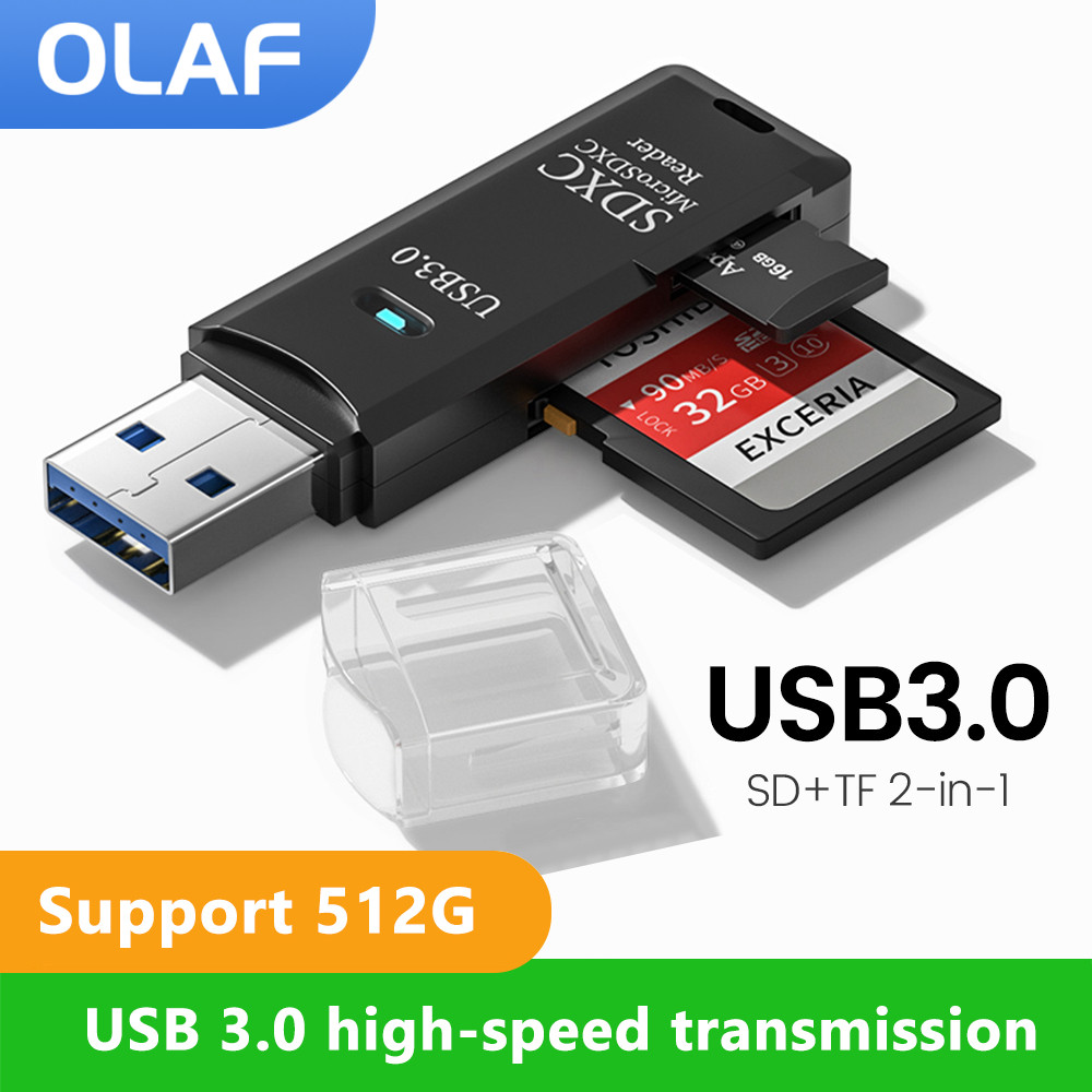 Laptop Accessories For Programmers - USB 3.0 2 IN 1 Kartenleser