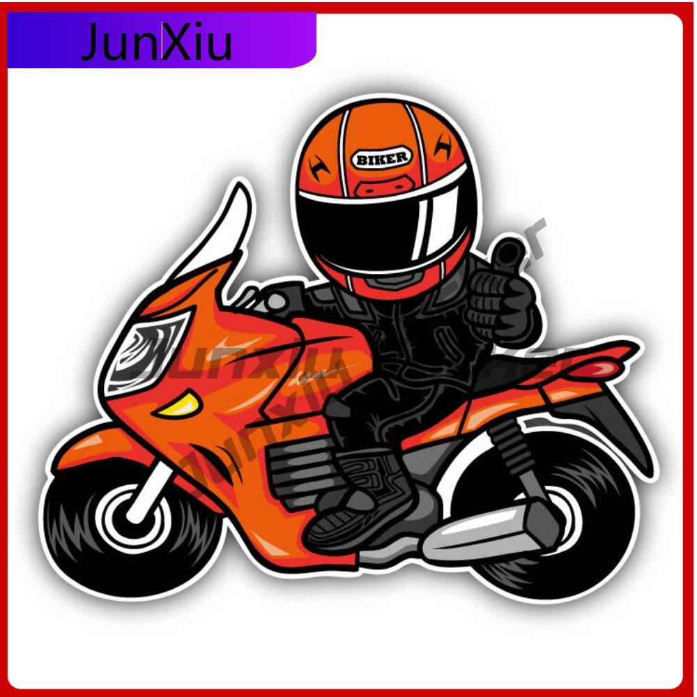 Laptop Accessories Best - Lustiger Biker-Cartoon-Anime, bestes Geschenk, lichtbeständig, klassischer