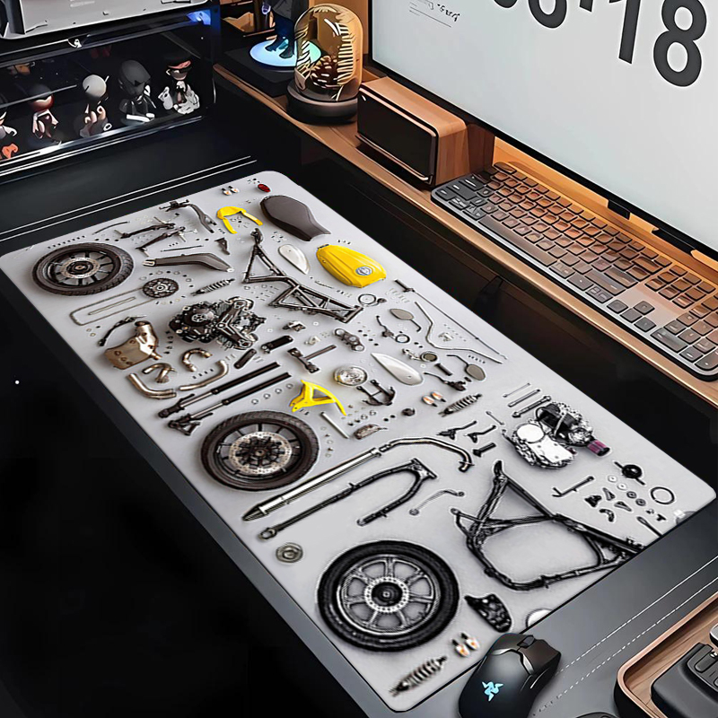 Keyboard Laptop Accessories - Zerlegbares Diagramm-Gummi-Mauspad XXL Gaming-Zubehör Büro-Gamer Tastatur-Schreibtischunterlage