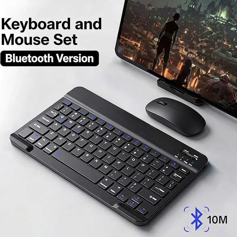 Mini Wireless Mouse - JP-Bluetooth-Tastatur und -Maus für iPad, Xiaomi,