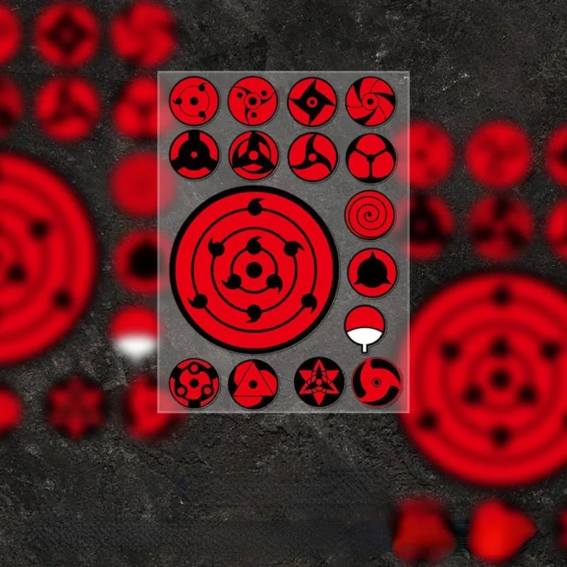 Laptop Editing Accessories - Neue Naruto Sharingan Cartoon Animation Aufkleber