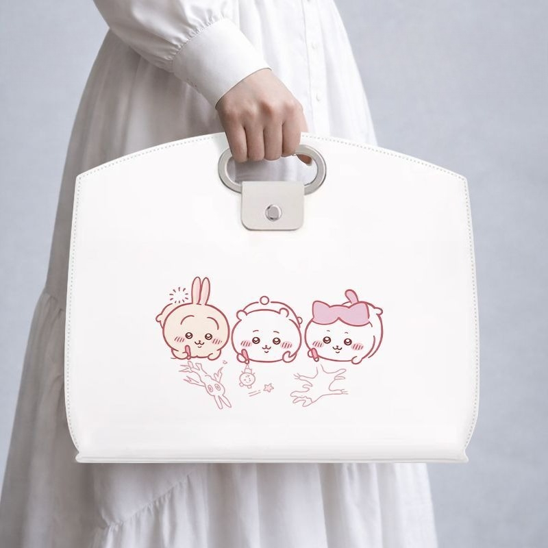 Laptop Editing Accessories - Anime Chiikawa PU-Leder Laptoptasche Wasserdichte Robuste