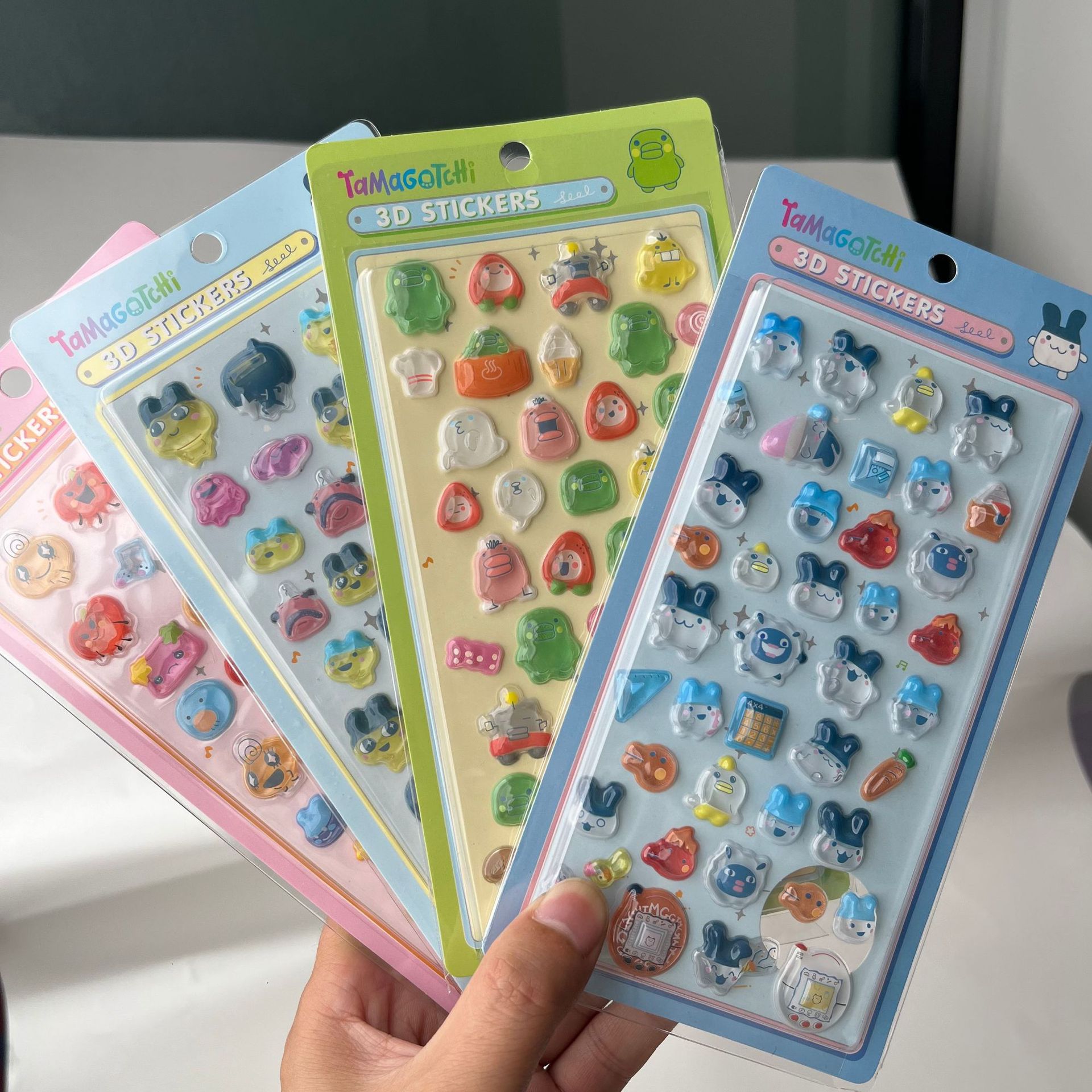 Laptop Accessories All - Niedliche Tamagotchi 3D Puffy Sticker Retro