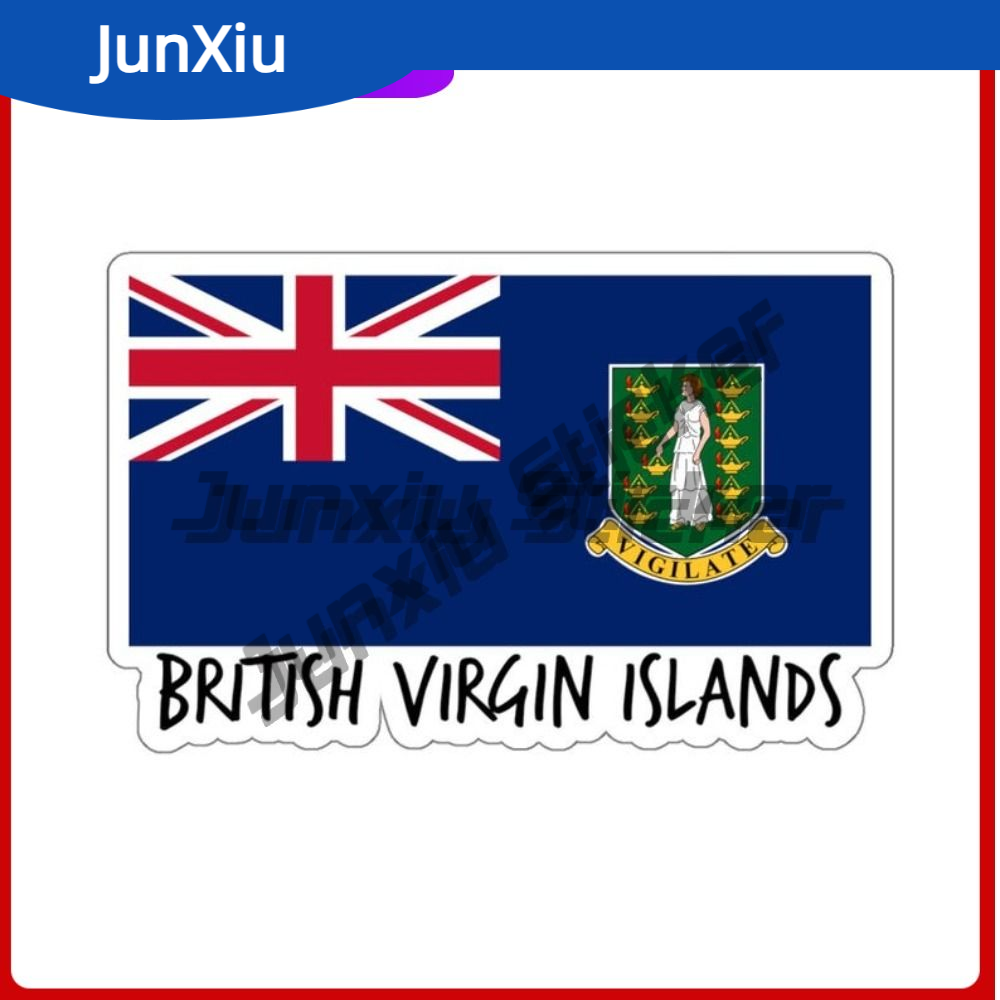 Laptop Accessories To Gift - Britische Jungfrauinseln Flagge Geschenkaufkleber Zubehör Auto