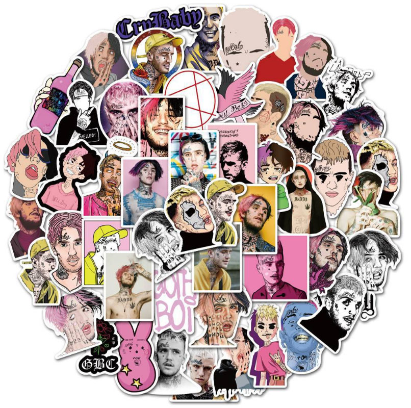 Laptop Accessories Girly - 10/30/50 Stück American Rapper Lil Peep