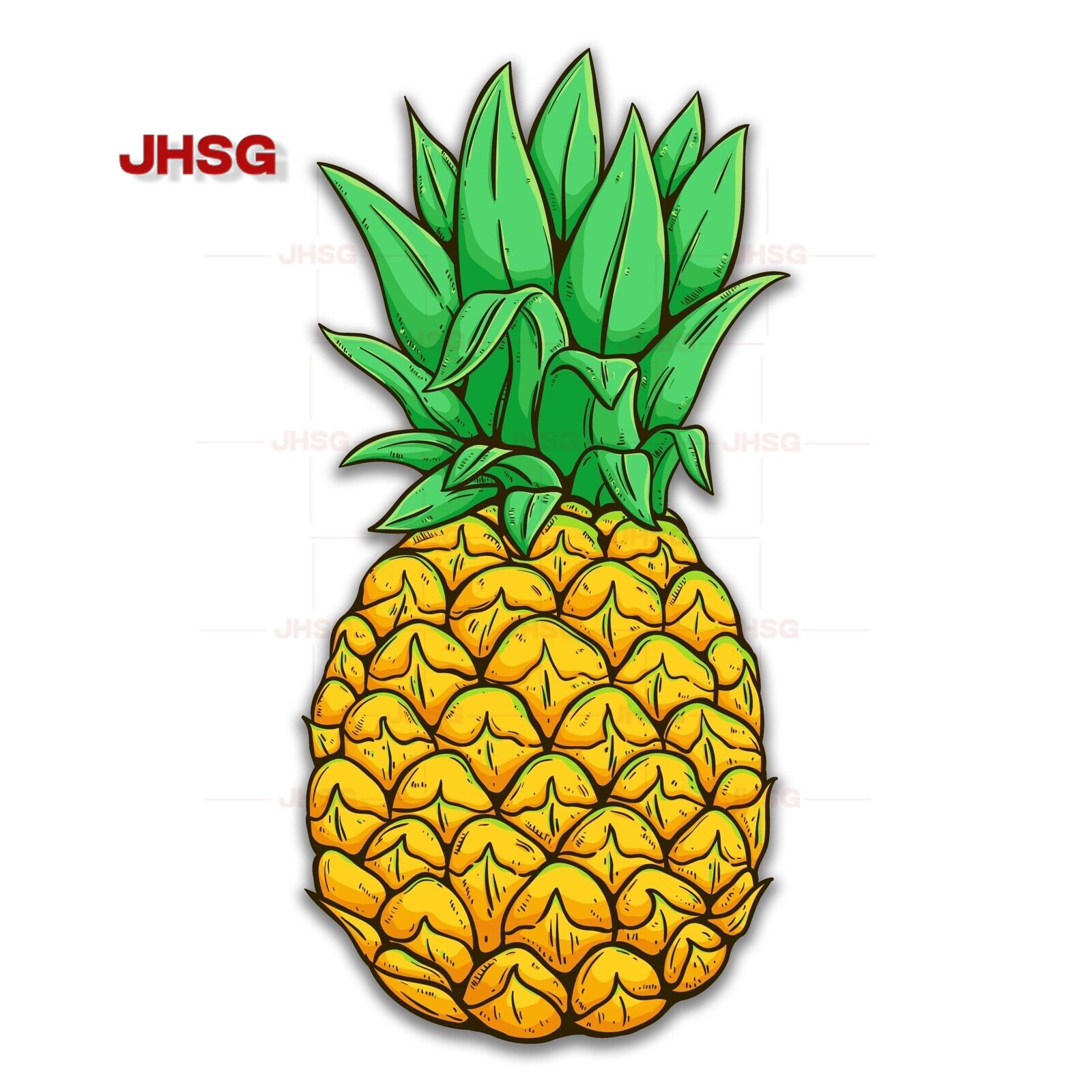 Laptop Accessories Best - Beste Ananas-Aufkleber, tropische Früchte, Vinyl-Aufkleber, Auto,