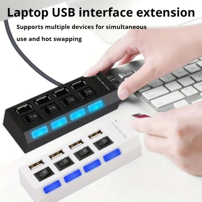 USB 2.0 Hub 4/7 Port Splitter  – Laptop Accessories For Programmers Bewertung und Preis