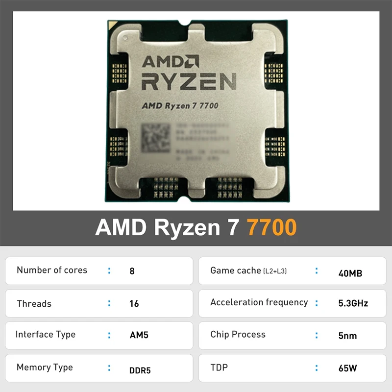 AMD Ryzen 7 7700 R7 7700 CPU 8 – Amd Cpu Ryzen 7 Bewertung und Preis