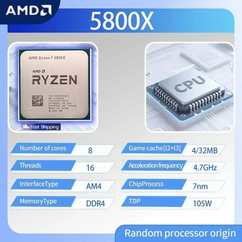 AMD Ryzen 7 5800X GHz, AM4-Soc – Amd Cpu Ryzen 7 Bewertung und Preis