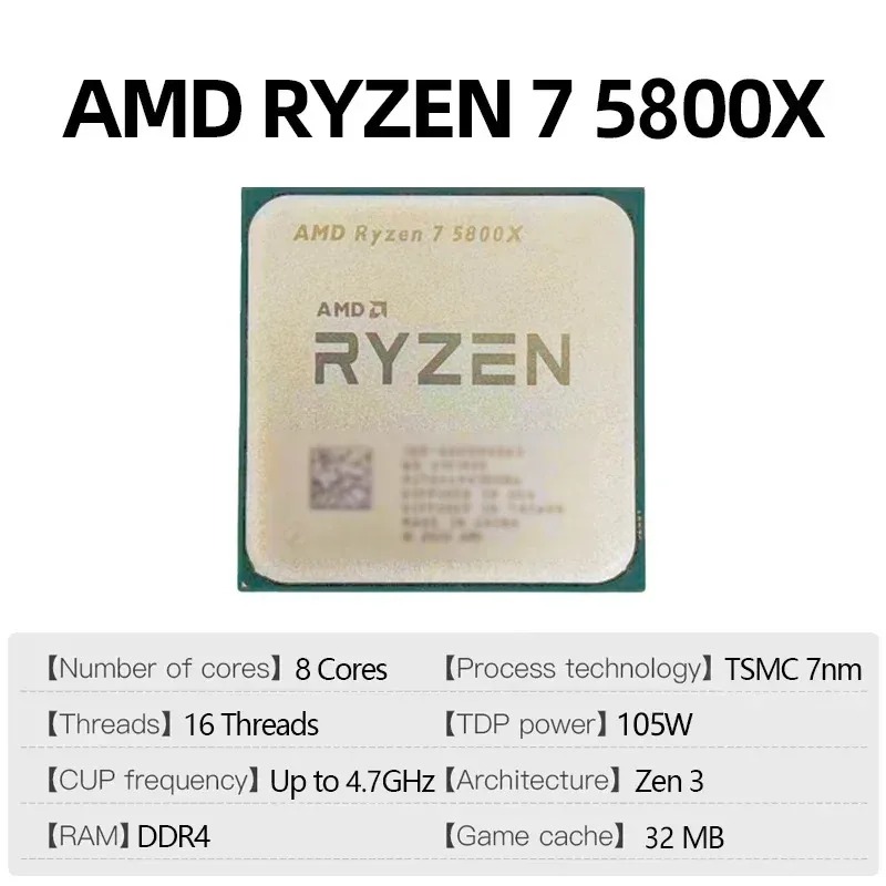 AMD Ryzen 7 5800X GHz, AM4-Soc – Amd Cpu Ryzen 7 Bewertung und Preis