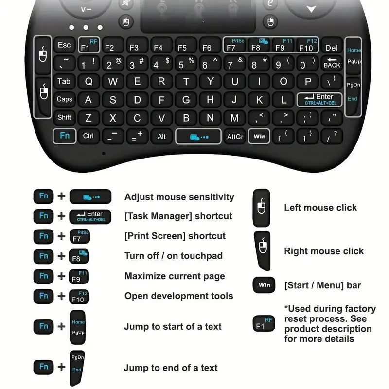 Mini-Wireless-Tastatur 2.4G oh – Mini Wireless Mouse Bewertung und Preis
