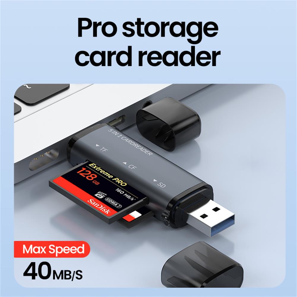 5 IN 1 USB-Kartenleser Typ C M – Laptop Accessories For Programmers Bewertung und Preis