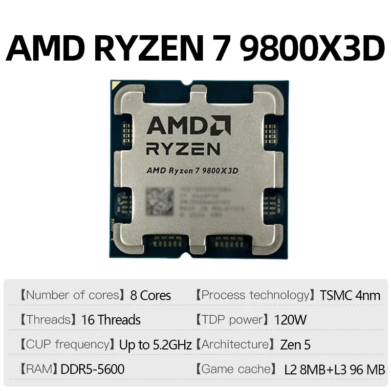AMD Ryzen 7 9800X3D R7 9800X3D – Amd Cpu Ryzen 7 Bewertung und Preis