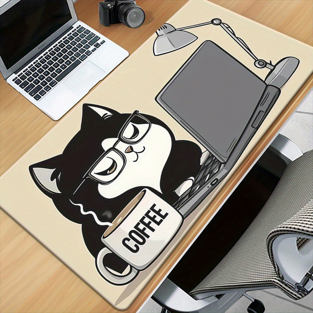 Niedliche Kaffeekatze, die am  – Laptop Accessories Officeworks Bewertung und Preis