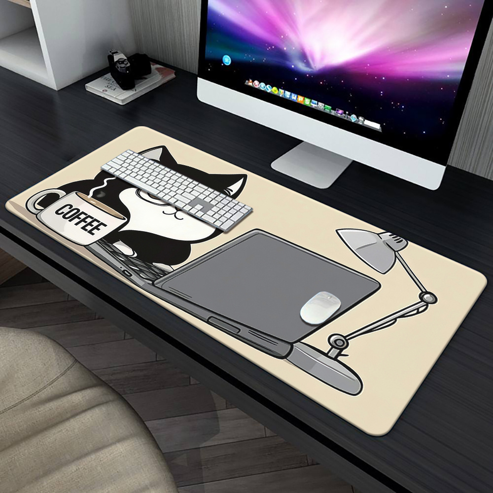 Niedliche Kaffeekatze, die am  – Laptop Accessories Officeworks Bewertung und Preis