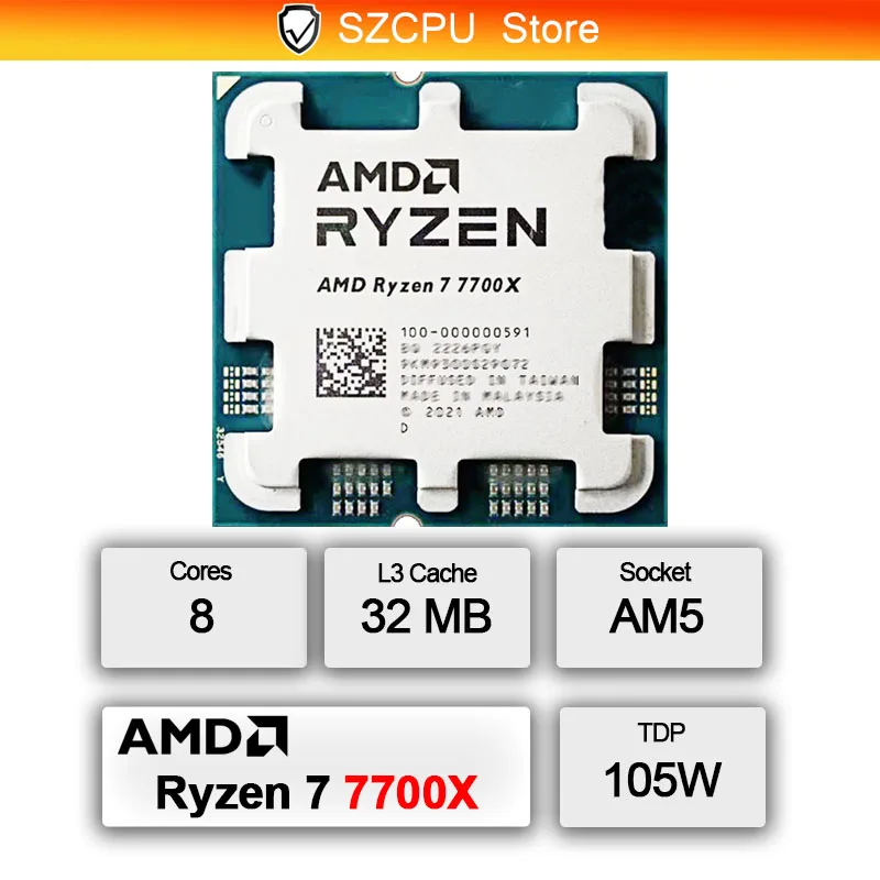 AMD Ryzen 7 7700X 5NM Hochleis – Amd Cpu Ryzen 7 Bewertung und Preis