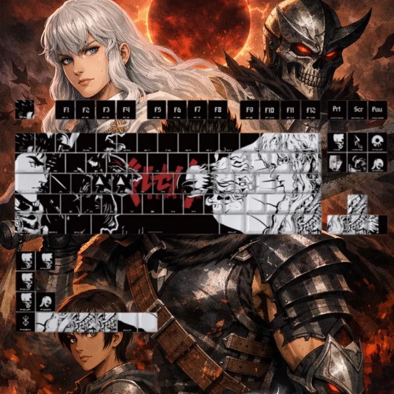 BERSERK Theme Anime Keycap 98  – Laptop Accessories To Gift Bewertung und Preis