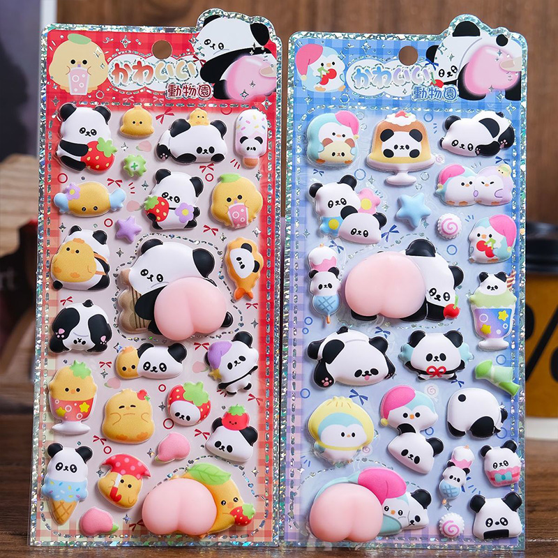 Niedliche Panda-Küken 3D Puffy – Laptop Editing Accessories Bewertung und Preis